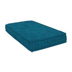 Futon Solteiro Bianca Suede Azul Mobly