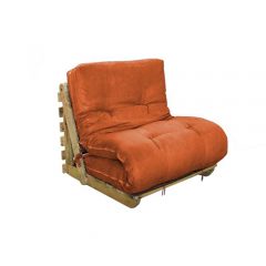 Sofá-Cama Solteiro Futon Marina Suede Mobly