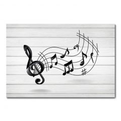 A música é pessoal Letras De Música Notas Adesivo Decoração do lar Escola De Arte De Parede