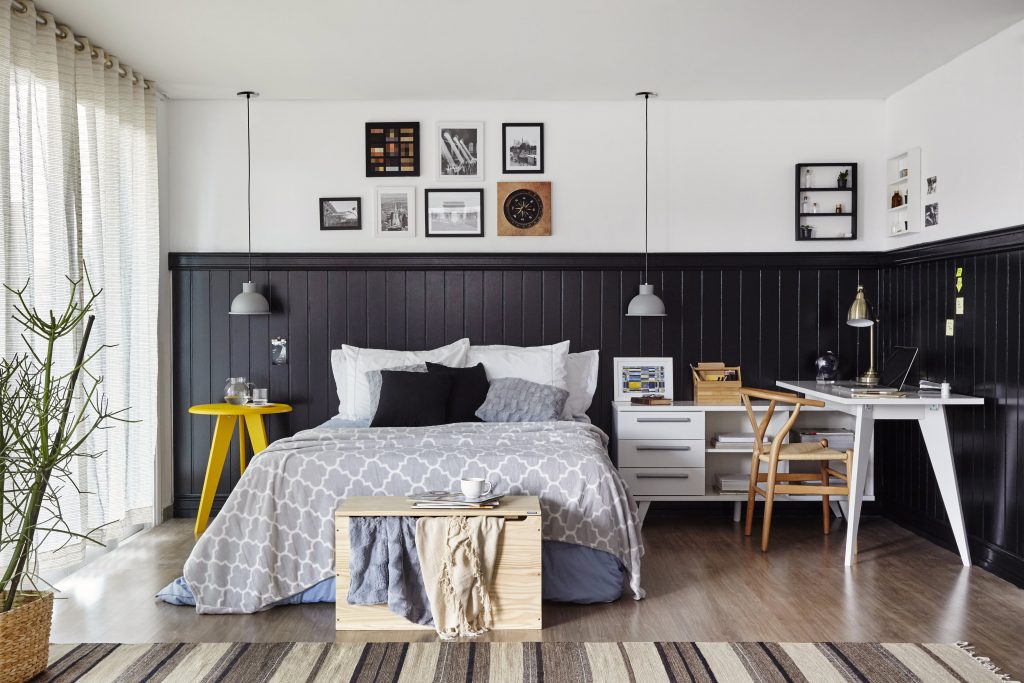 decoração industrial para quarto mais aconchegante