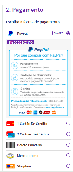 diversas formas de pagamento para comprar móveis pela internet