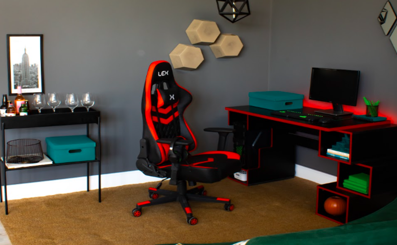 cadeira gamer na black friday, escrivaninha, aparador, itens de decoração e muito mais para decorar o quarto e outros ambientes da casa.